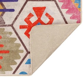 vidaXL Χαλί Πλενόμενο Πολύχρωμο 120 x 180 εκ.