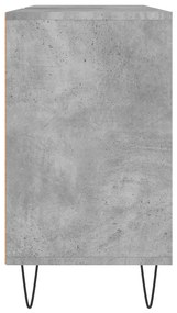 vidaXL Ντουλάπι Μπάνιου Γκρι Σκυροδέματος 80x33x60 εκ. Επεξ. Ξύλο
