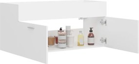 vidaXL Ντουλάπι Νιπτήρα Λευκό 100 x 38,5 x 46 εκ. από Επεξ. Ξύλο