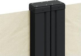 vidaXL Σκίαστρο Πλαϊνό Συρόμενο Κρεμ 200 x 1200 εκ.