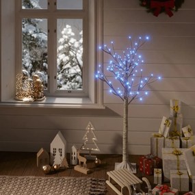 vidaXL Χριστουγ. Δέντρο Εξωτ./Εσωτ. Χώρου 120 LED Μπλε 1,2 μ. Ιτιά
