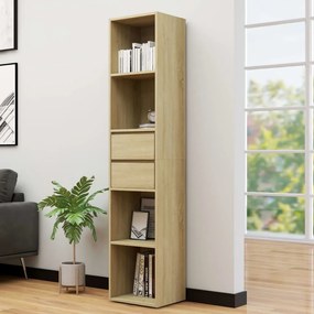 vidaXL Βιβλιοθήκη Χρώμα Sonoma Δρυς 36 x 30 x 171 εκ. από Επεξ. Ξύλο