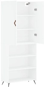 vidaXL Ντουλάπι Λευκό 69,5x34x180 εκ. από Επεξεργασμένο Ξύλο