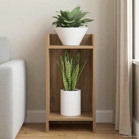 vidaXL Βάση φυτών Τεχνίτικη Δρυς 30 x 30 x 60 cm