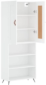 vidaXL Ντουλάπι Λευκό 69,5x34x180 εκ. από Επεξεργασμένο Ξύλο