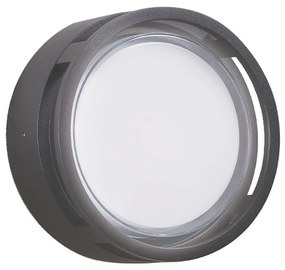 Φωτιστικό Τοίχου - Απλίκα Nikao 4321800 LED 15W 1000Lm 22,5x9cm Dark Grey Viokef