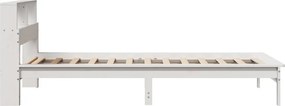 vidaXL Κρεβάτι Βιβλιοθήκη Χωρίς Στρώμα 100x200 εκ. Μασίφ Ξύλο Πεύκο