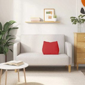 vidaXL Μαξιλάρι Πλάτης Κόκκινο 45 x 20 x 35 εκ. ύφασμα