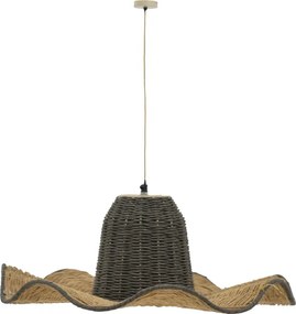 Φωτιστικό οροφής Darla Inart E27 φυσικό Φ57x110εκ