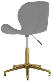 vidaXL 335041  Swivel Dining Chair Dark Grey Velvet