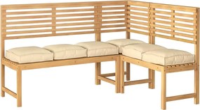 vidaXL Μαξιλάρι 6 pcs Μπεζ 40 x 40 x 8 εκ. Ύφασμα Όξφορντ