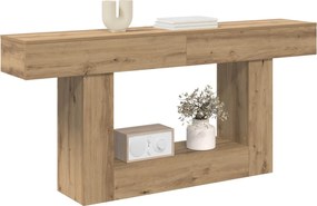 vidaXL Τεχνίτικη Δρυς 160 x 30 x 74 εκ