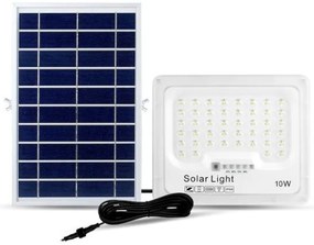 Ηλιακός Προβολέας LED με τηλεχειριστήριο 10W 6500K 1600lm IP65 λευκό LSL-10AF GEYER-LSL-10AF-Λευκό LSL-10AF
