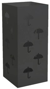 Ομπρελοθήκη Τετράγωνη 25-113 22x22x50cm Matte Anthracite Pam&Co Stainless Steel