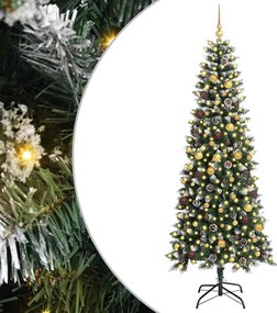 vidaXL Τεχνητό Χριστουγεννιάτικο Δέντρο με 300 LED Πράσινο 240 cm