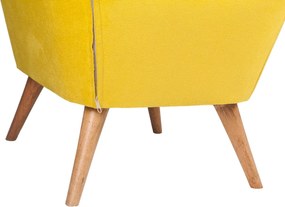 Πουφ Σκαμπό Μουσταρδί LAKE VIEW 45x57x45