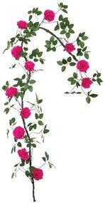 Τεχνητή Γιρλάντα Παιώνια 00-40009-6 240cm Green-Fuchsia Marhome Συνθετικό Υλικό
