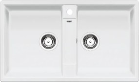 Blanco Zia 9 - Νεροχύτης Κουζίνας Γρανίτη 86x50 - White