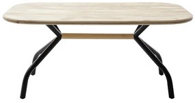 Bali Καρεκλα Relax Μαύρη + Υποπόδιο 83x86x102 cm