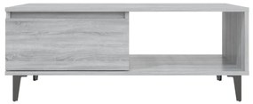 vidaXL Τραπεζάκι Σαλονιού Γκρι Sonoma 90x60x35 εκ. Επεξεργασμένο Ξύλο