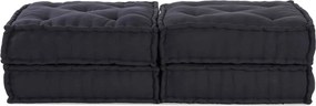 vidaXL Μονάδα Μοντέρνου Καναπέ 2 pcs Ανθρακί 140 x 70 x 36 εκ Ύφασμα