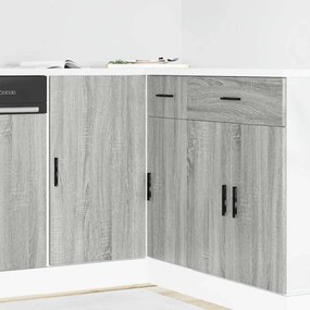 vidaXL Ντουλάπι βάσης νεροχύτη Lyon Γκρι Sonoma από Επεξεργασμένο Ξύλο