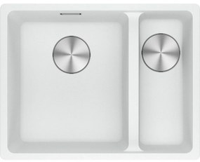 Franke Maris Bowl MRG 260/160-34-15 ΜΔ Polar White Υποκαθήμενος Γρανιτένιος Νεροχύτης 60cm