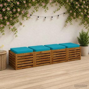 vidaXL Μαξιλάρια καθιστικού 4 κομματιών VUGHT 4 pcs 100% Πολυεστέρας