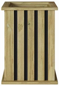 vidaXL Γλάστρα Καφέ 33 x 33 x 45 εκ Εμβαπτισμένη ξυλεία πεύκου