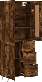 vidaXL Ντουλάπι Καπνιστή Δρυς 69,5x34x180 εκ. από Επεξεργασμένο Ξύλο