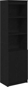 vidaXL Ντουλάπι Μαύρη δρυς 50x35x180 εκ. από Επεξεργασμένο Ξύλο