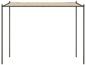 vidaXL Κιόσκι Μπεζ 3x3 μ. 180 γρ/μ² από Ύφασμα και Ατσάλι