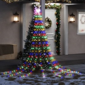 vidaXL Φωτιστικό Χριστουγεννιάτικο Δέντρο 320 LED Πολύχρωμο 375 εκ.