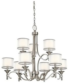 Πολυέλαιος Κρεμαστό Φωτιστικό 9xE14 Lacey Elstead Lighting-KL-LACEY9-AP-Γκρι KL-LACEY9-AP