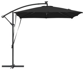 vidaXL Ομπρέλα Cantilever Banana Μαύρο 249 x 249 x 250 εκ.