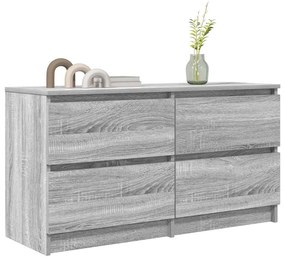 Έπιπλο Τηλεόρασης Γκρι Sonoma 100x35x54 εκ. από Επεξεργ. Ξύλο 861801