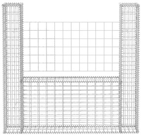 vidaXL Συρματοκιβώτιο σε Σχήμα «U» 160x20x150 εκ Γαλβανισμένος Χάλυβας