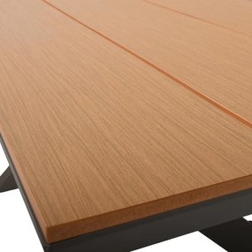 Τραπέζι FL6510 Fylliana Αλουμινίου Polywood Cappuccino 150x90x75 εκ. 150x90x75 εκ.