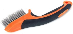 Tactix 315031 Συρματόβουρτσα Xειρός Inox Με αντιολισθητική λαβή 215mm