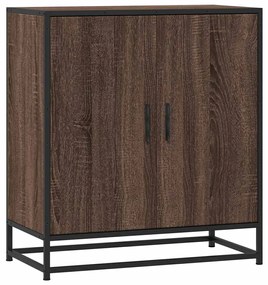 vidaXL Sideboard καφέ δρυς 68x35x76 cm Κατασκευασμένο ξύλο και μέταλλο