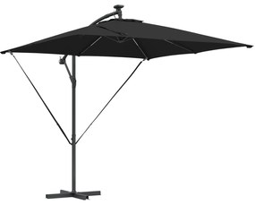 vidaXL Ομπρέλα Cantilever Banana Μαύρο 249 x 249 x 250 εκ.