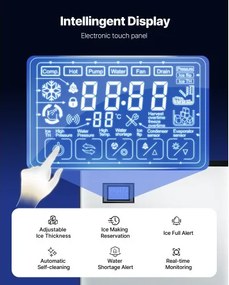 VEVOR Commercial Ice Maker 500 lbs/24 h Self-Cleaning Ice Machine - Head Only