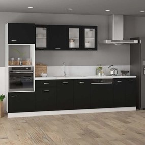 vidaXL Ντουλάπι "Lyon" Μαύρο 60x46x81,5 εκ. από Τεχνητό Ξύλο