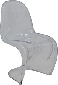 Καρέκλα Xyofa pakoworld PC διάφανο 42x45x85εκ