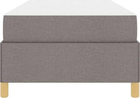 vidaXL Σκελετός Κρεβατιού Taupe 100 x 200 cm ύφασμα