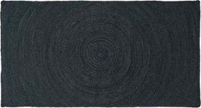 vidaXL Χαλιά χώρου Σκούρο Γκρι 100 x 200 cm Γιούτα