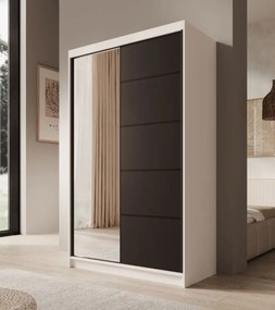 Ντουλάπα Belfast 120 συρόμενη-Leuko-Mauro