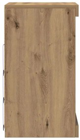 vidaXL Πλαϊνό γραφείο artisan δρυς 41 x 37 x 67 εκ Επεξεργασμένο ξύλο