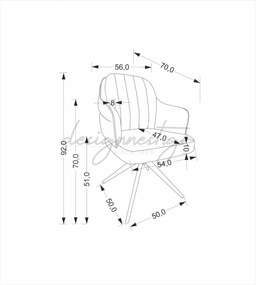 Melora Καρεκλα Μπρατσα Διαφορα Χρωματα