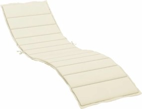 vidaXL Μαξιλάρια ξαπλώστρας Ύφασμα Oxford (100% πολυεστέρας) Κρεμ